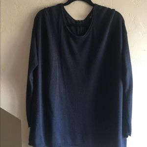 Navy H&M hip/tunic length sweater